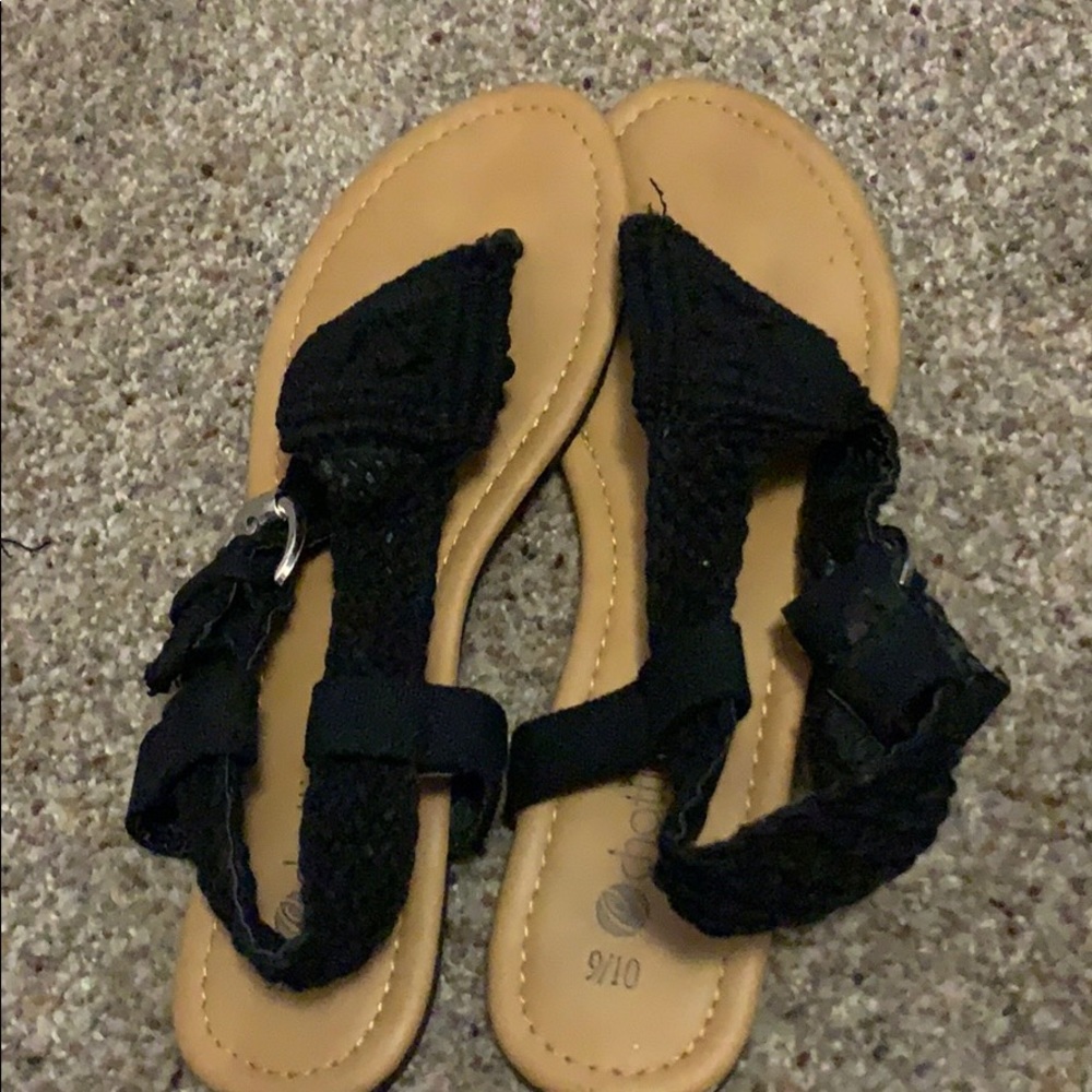 Black and Tan sandals